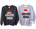 Cousin Crew Sweatshirt Christmas Pullover Family Matching Sweater Cousin Matching Crewneck Sweat Family Reunion Sweater Santa Hat Sweat Sweatshirt – Soft Feel · Must-Have Style