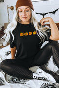 Halloween Pumpkin TShirt Pumpkin Shirt Pumpkin Crewneck TShirt Halloween TShirt TShirts For Fall Row Of Pumpkins TShirt Graphic Tee – Cozy Vibes · High-Quality Print