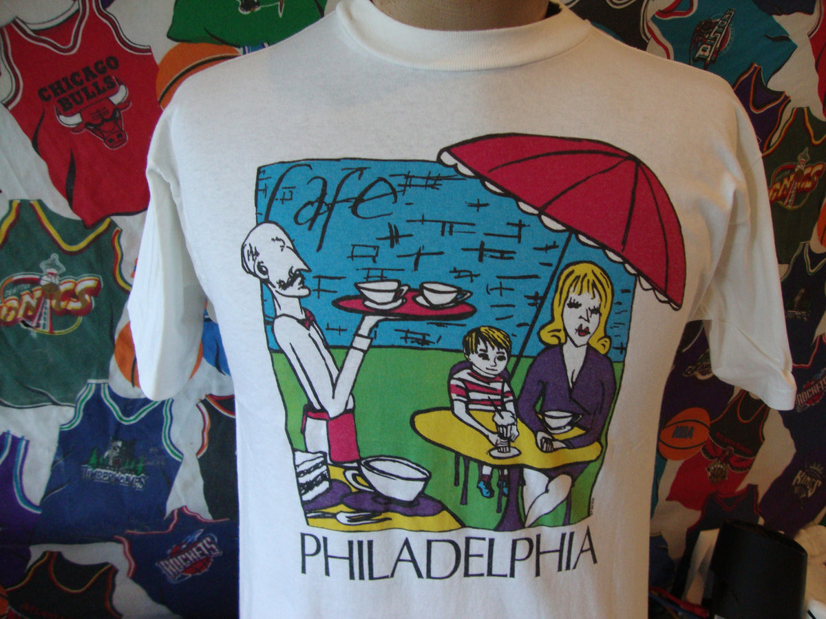 Vintage 9039s Aracon Philadelphia Cafe Tourist Art T Shirt M Graphic Tee – Easygoing Wear · Must-Have Style