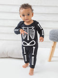 Skeleton Baby Grow Halloween Baby Grow Skeleton Romper Halloween Baby One Piece Baby Halloween Costume Toddler Halloween Costume Graphic Tee – Cozy Vibes · Great Gift For Fans