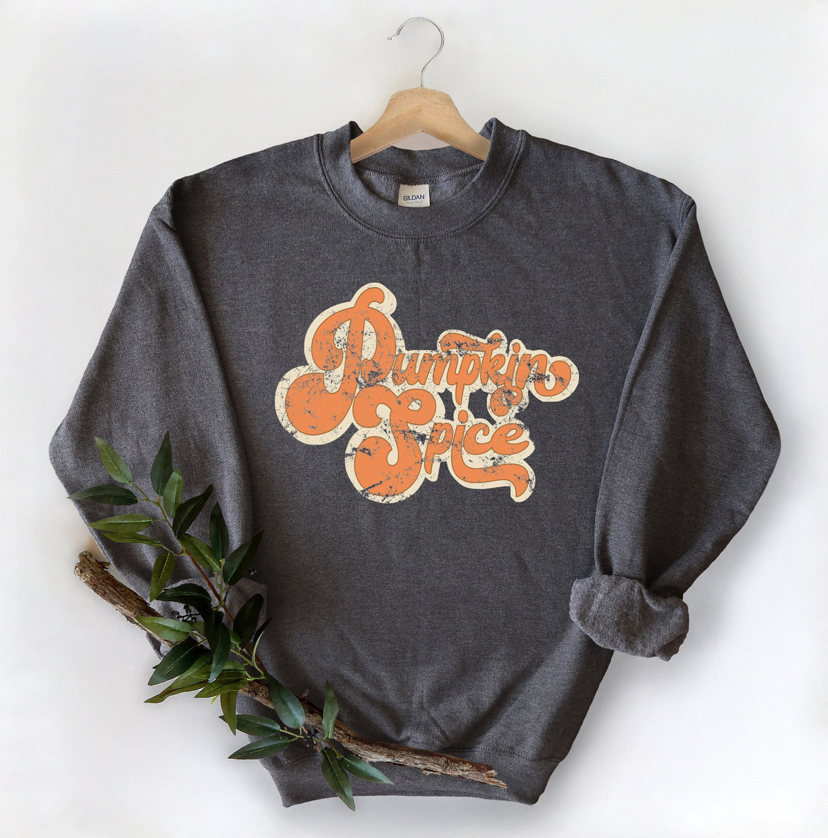 Pumpkin Spice Retro Shadow SweatersBonfires ShirtThanksgiving ShirtPumpkin Spice SeasonThanksgiving Matching ShirtThankful Shirt Graphic Tee – Aesthetic Look · Great Gift For Fans