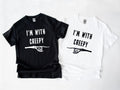 Couples Halloween Shirts His And Hers Matching Halloween TShirt For Couples Halloween TShirts I39m With Creepy TShirt Set Graphic Tee – Premium Graphic · Top Pick For Any Outfit
