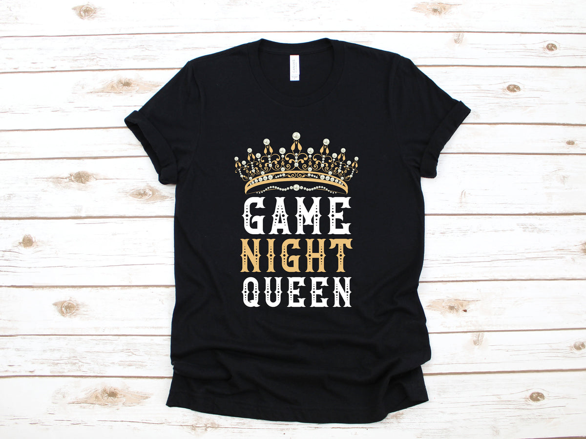 Game Night Queen Shirt Game Night Womens Tee Hoodie Sweatshirt Long Sleeve Tank Top Hoodie – Aesthetic Look · Great Gift For Fans