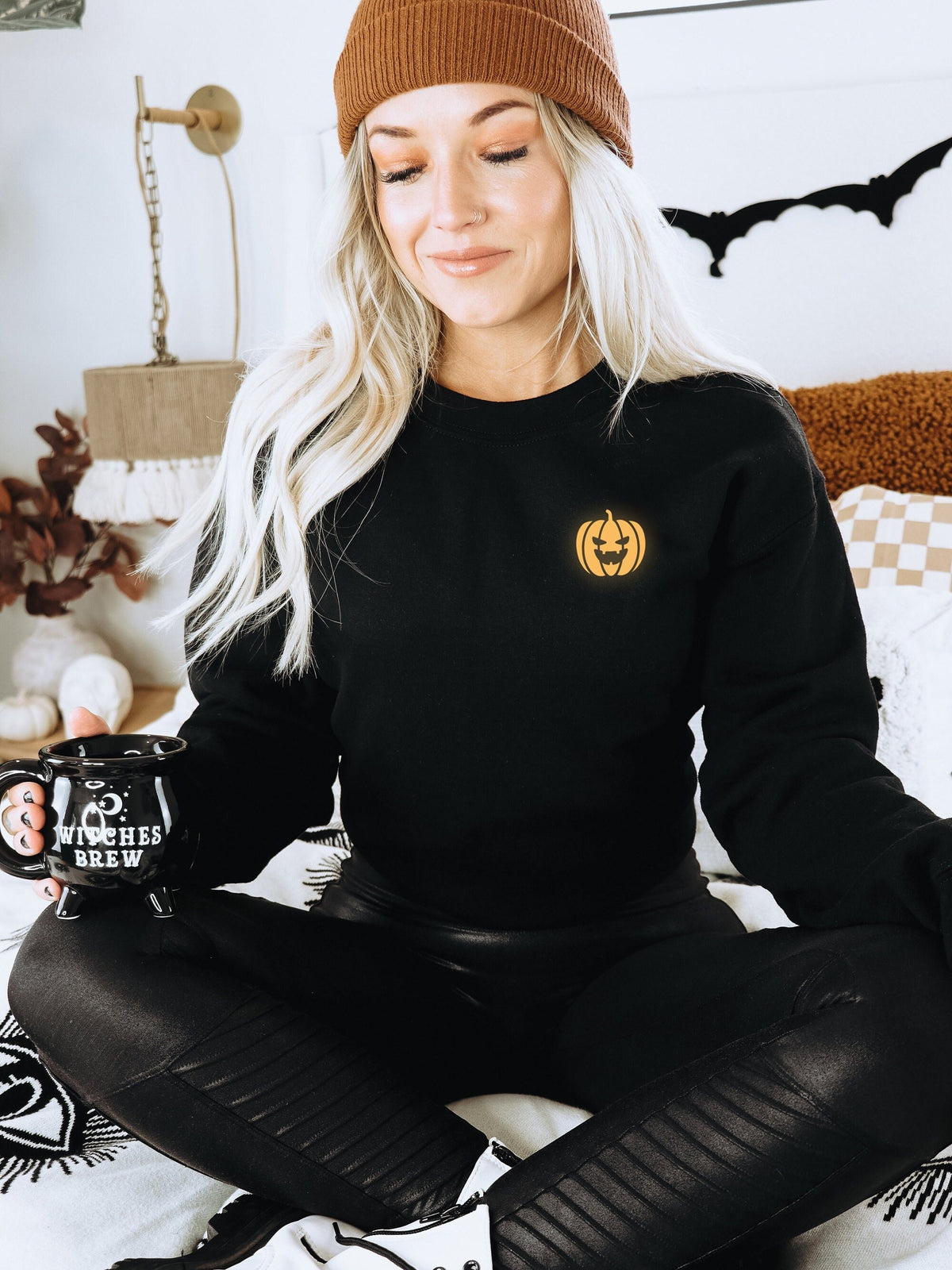 Glow In The Dark Pumpkin Sweatshirt Glow In The Dark Halloween Sweatshirt Cute Pumpkin Sweater Halloween Pumpkin Sweatshirt Sweatshirt – Aesthetic Look · Great Gift For Fans