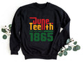 June Teenth Free Since 1865 Sweatshirt 19th June Sweatshirt Since 1865 Sweatshirt Black Lives Matter Hoodie Black History Hoodie – Warm & Stylish · Perfect For Daily Wear
