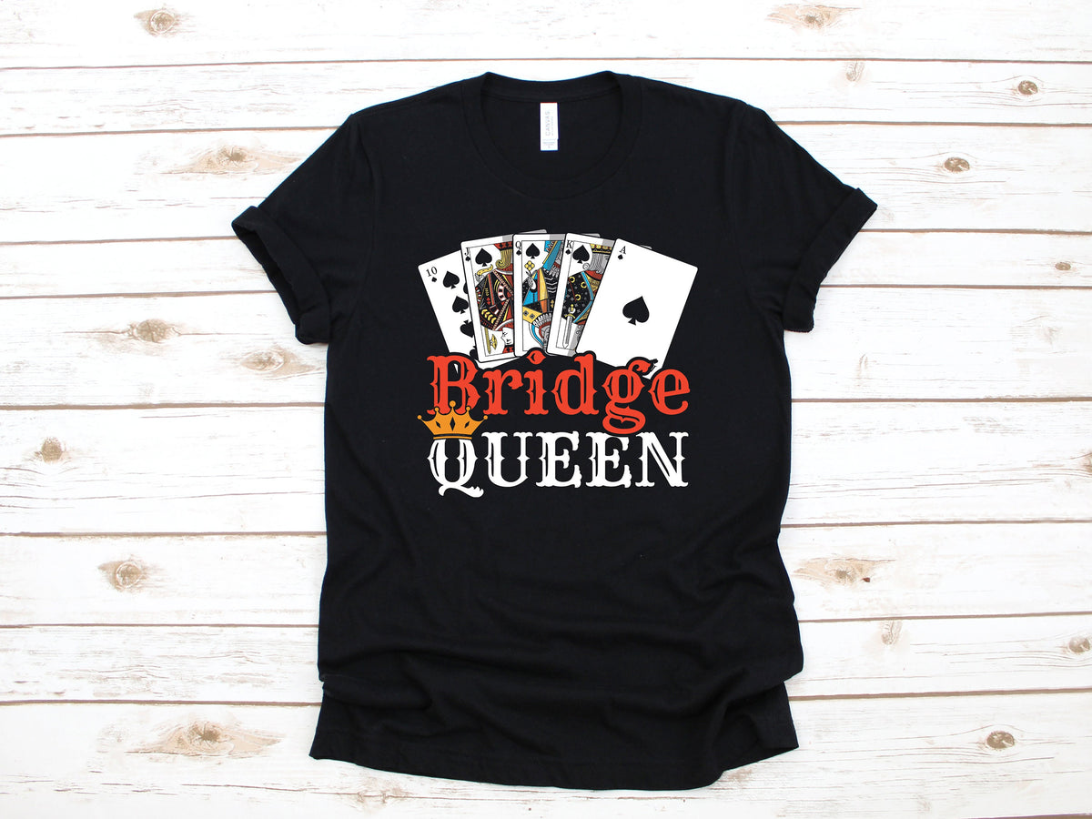 Bridge Queen Shirt Bridge Cards Contract Bridge Tee Hoodie Sweatshirt Hoodie – Fan Favorite · Perfect For Daily Wear
