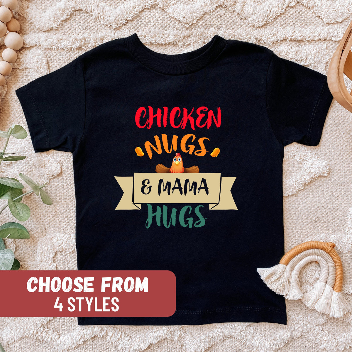 Funny Toddler Shirt Kids Tee Gift For Toddler Funny Kids Shirt Kids Gift Toddler Tees Chicken Nugs And Mama Hugs Toddler TShirt Graphic Tee – Bold Style · Trending Graphic Apparel