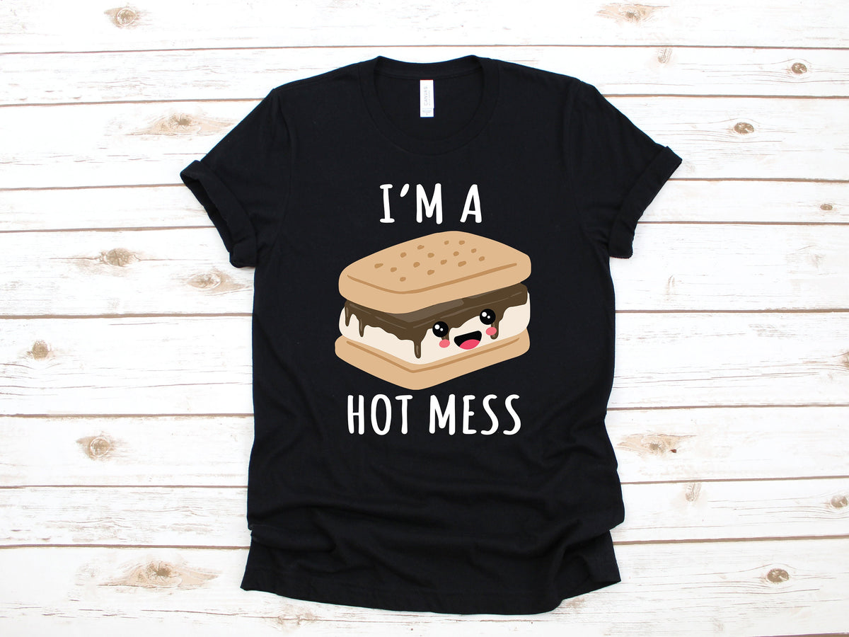 S39mores TShirt Funny Smores Campfire Tee Camping Shirt Marshmallow Hoodie Kids Tee Sweatshirt Tank Top Womens Shirt Hoodie – Warm & Stylish · Perfect For Daily Wear