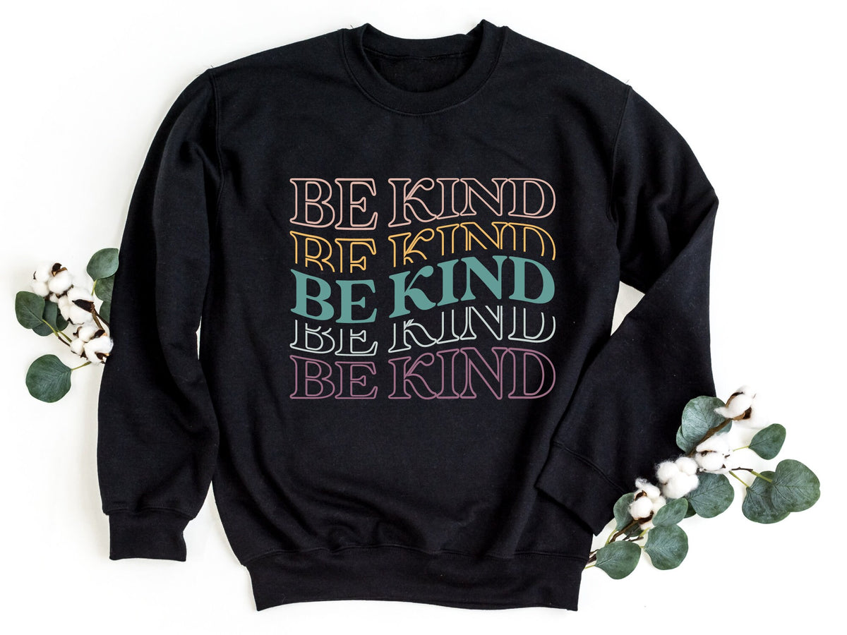 Be Kind Sweatshirt Motivational Crewneck Sweater Kindness Pullover Kindness Matters Sweatshirt Positive Pullover Flower Sweatshirt Sweatshirt – Easygoing Wear · Perfect For Daily Wear
