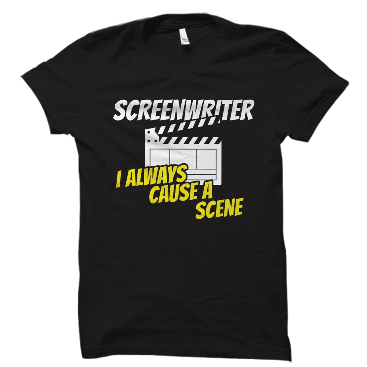 Screenwriter Shirt Screenwriter Gift Film Writer Screenwriter T Shirt Writer Gift Novel Writer Shirt Writing Shirt Author OS4819 Graphic Tee – Soft Feel · Great Gift For Fans