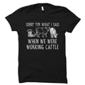 Cattle Farmer Shirt Cattle Farmer Gift Cow Shirt Cow Lover Shirt Cattle Shirt Farmer Gifts Gift For Farmer Farm Shirt Dairy OS5024 Graphic Tee – Premium Graphic · Great Gift For Fans