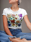 Evil Eye Lip Shirt Witch Graphic Tee Hippie Tongue Tshirt Goth Floral T Shirt Gothic Flower Print Witchy Rose Lily Botanical Graphic Tee – Feel-Good Design · Must-Have Style
