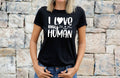 Womens Cat TShirt Shirt Cat Lovers Gift For Cat Tee I Love My Human Graphic Tee – Cozy Vibes · Great Gift For Fans