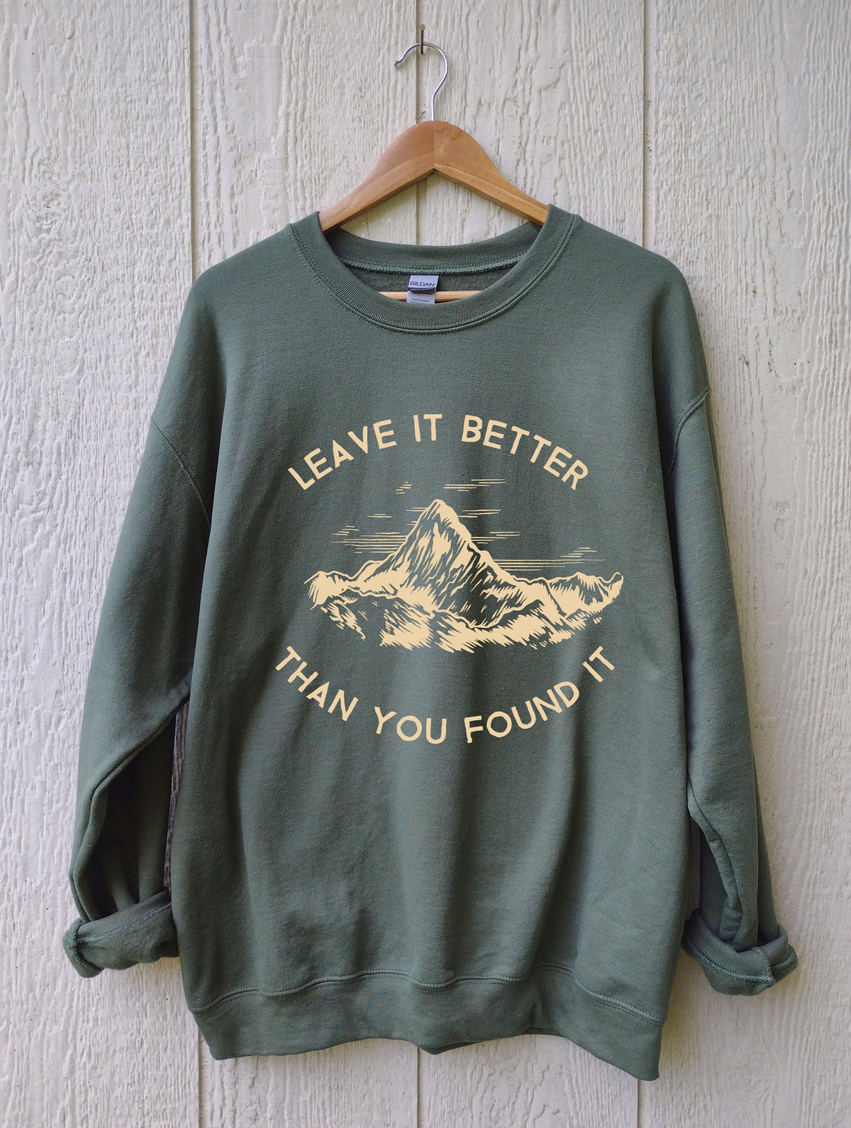 Environment Shirt National Park Shirt Hiking Pullover Leave It Better Than You Found It Shirt Nature Crewneck Backpacker Gifts Graphic Tee – Easygoing Wear · Top Pick For Any Outfit