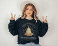 Bookish Sweatshirt with Camp Fire and Stars Read More Books Around Campfires Gift for Hiking Enthusiast or Book Lover Outdoor Reader Sweatshirt – Easygoing Wear · Must-Have Style