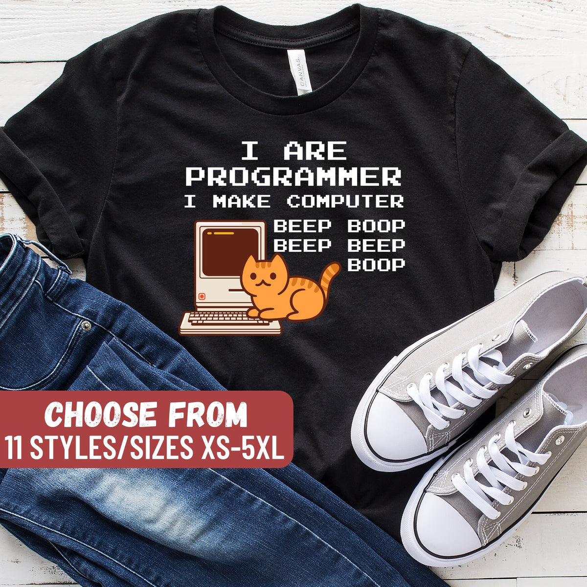 Programmer Shirt Software Engineer Shirt Coding Shirt Computer Gift I Are Programmer I Make Computer Beep Boop Beep Beep Boop TShirt Graphic Tee – Soft Feel · Trending Graphic Apparel