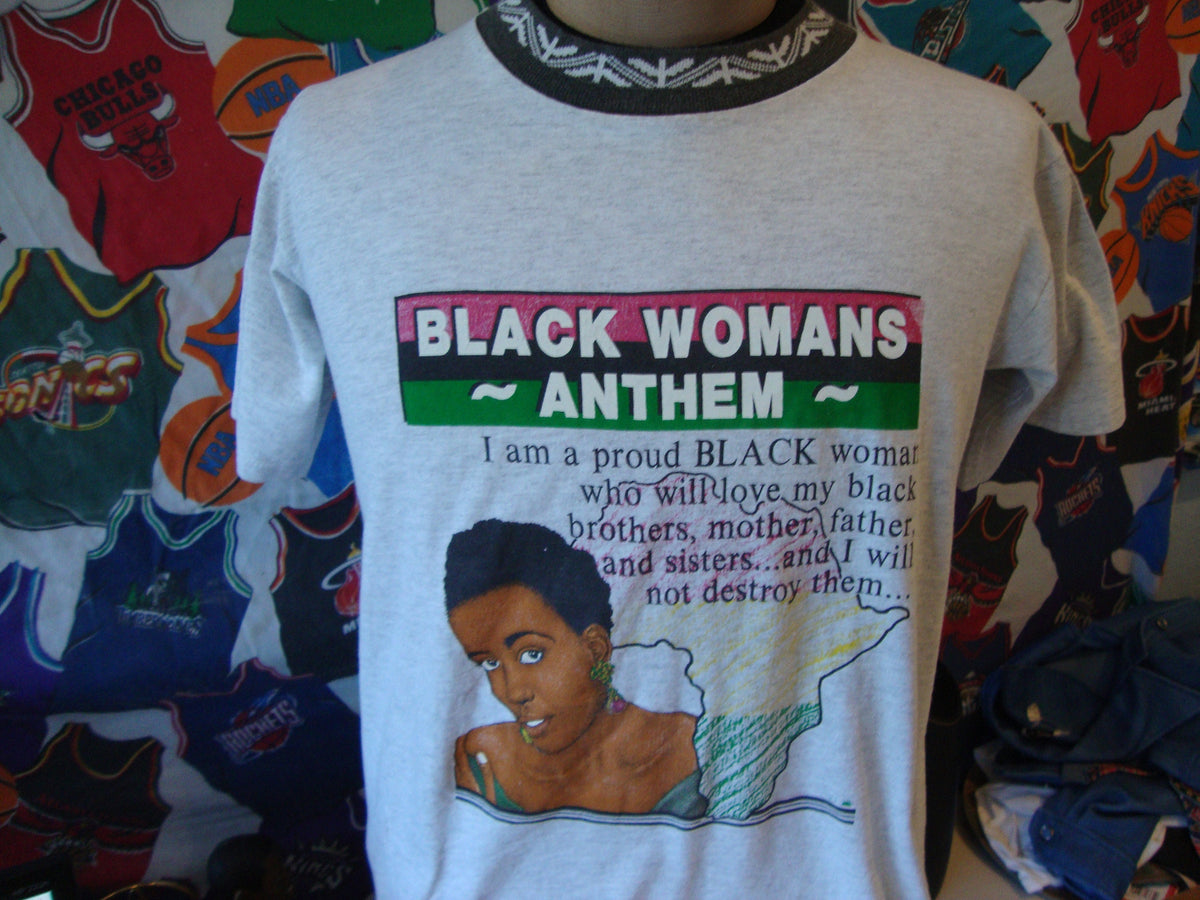 Vintage 9039s The Black Womans Anthem Rap Tee Hip Hop T Shirt Size L Graphic Tee – Bold Style · Must-Have Style