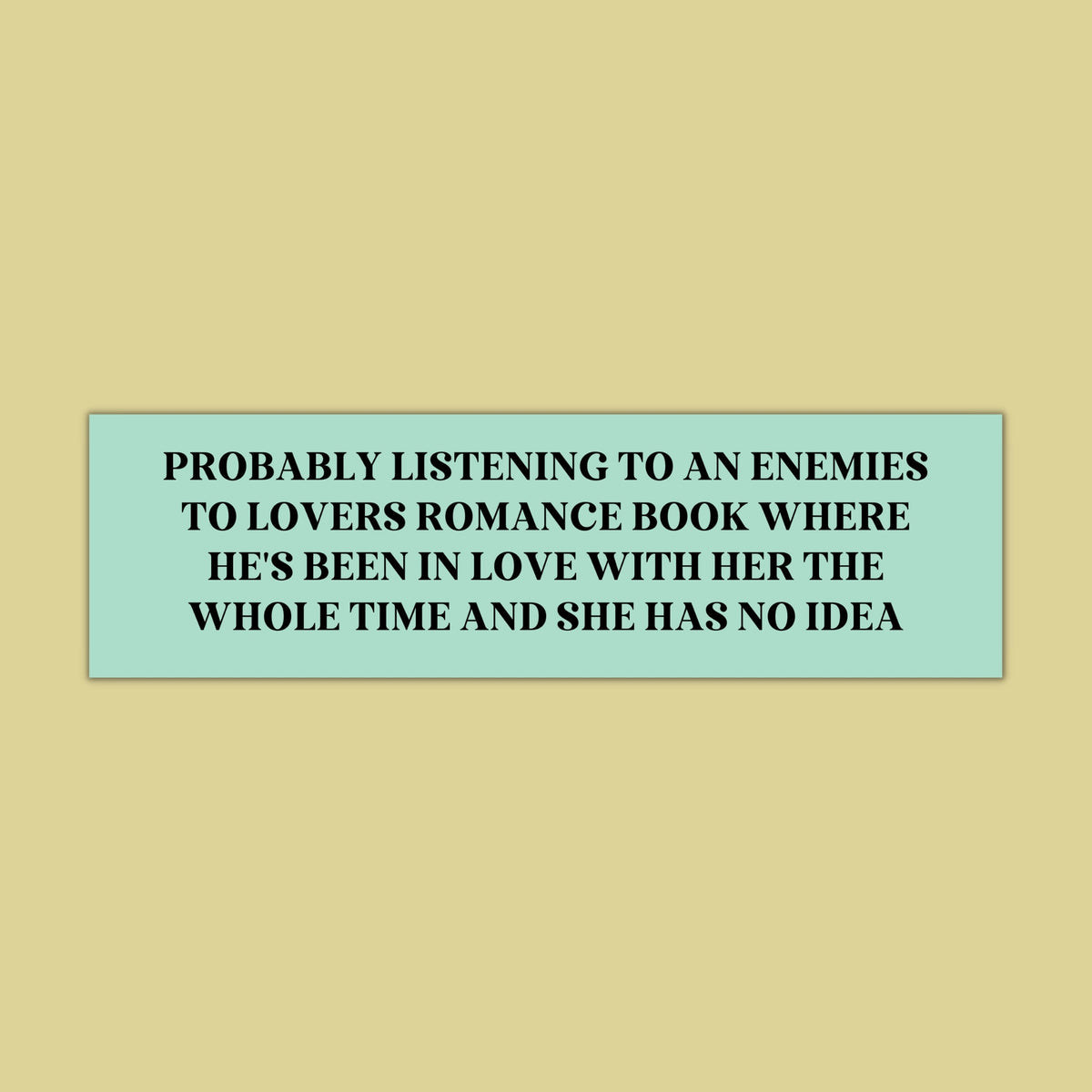 Bookish Sticker for Car Enemies to Lovers Romance Novel Gift for Romance Author Funny Bumper Sticker for Historical Romance Reader Graphic Tee – Bold Style · Top Pick For Any Outfit