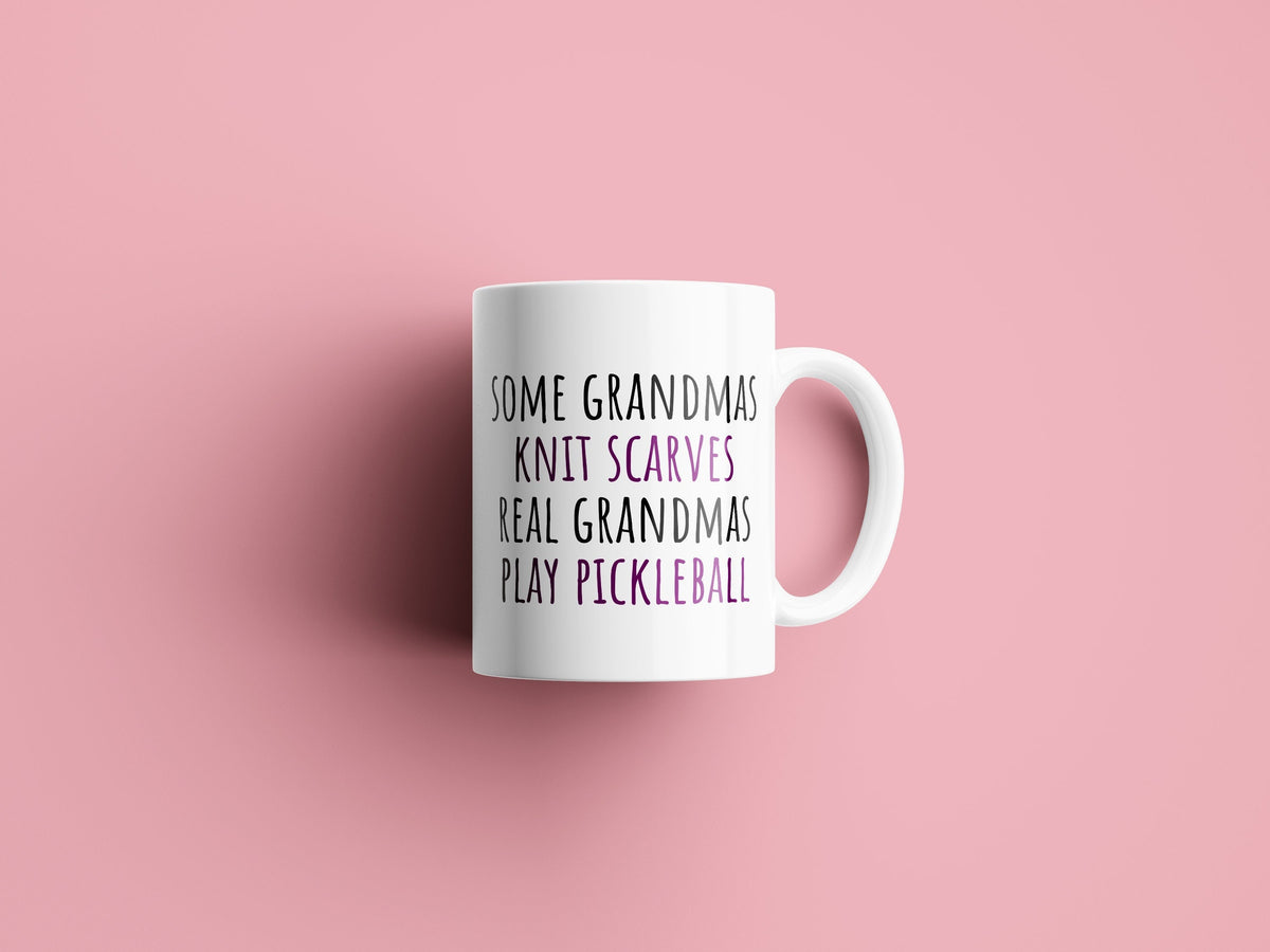 Pickleball Grandma Gift Pickleball Coffee Mug Real Grandmas Play Pickleball Graphic Tee – Feel-Good Design · High-Quality Print