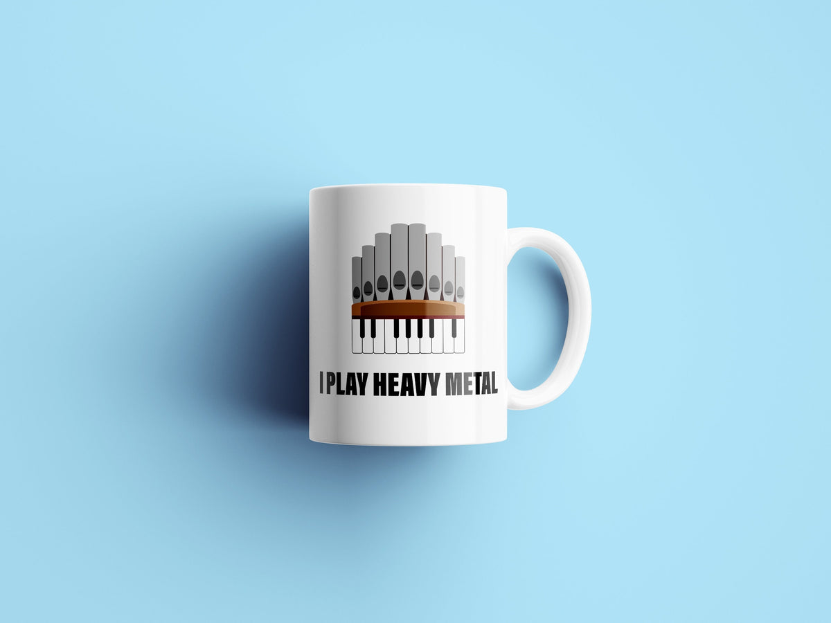 Funny Organist Gift Organ Player Coffee Mug Church Organ Player Pipe Organ Player Present I Play Heavy Metal Graphic Tee – Everyday Comfort · Great Gift For Fans