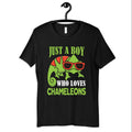 Boy Who Likes Chameleons TShirt Funny Chameleon Kids Tee Lizard Reptile Hoodie Toddler Shirt Hoodie – Everyday Comfort · Trending Graphic Apparel