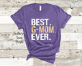 Best Gmom Grandma Tshirt Special Grandmother Gift Idea for Mother39s Day Birthday Christmas or Pregnancy Reveal Announcement Graphic Tee – Aesthetic Look · High-Quality Print