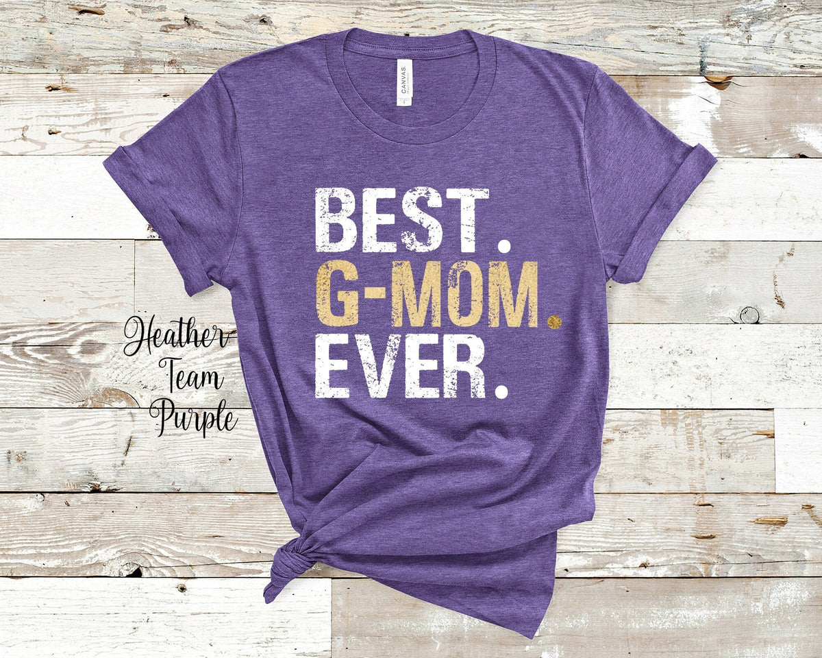 Best Gmom Grandma Tshirt Special Grandmother Gift Idea for Mother39s Day Birthday Christmas or Pregnancy Reveal Announcement Graphic Tee – Aesthetic Look · High-Quality Print