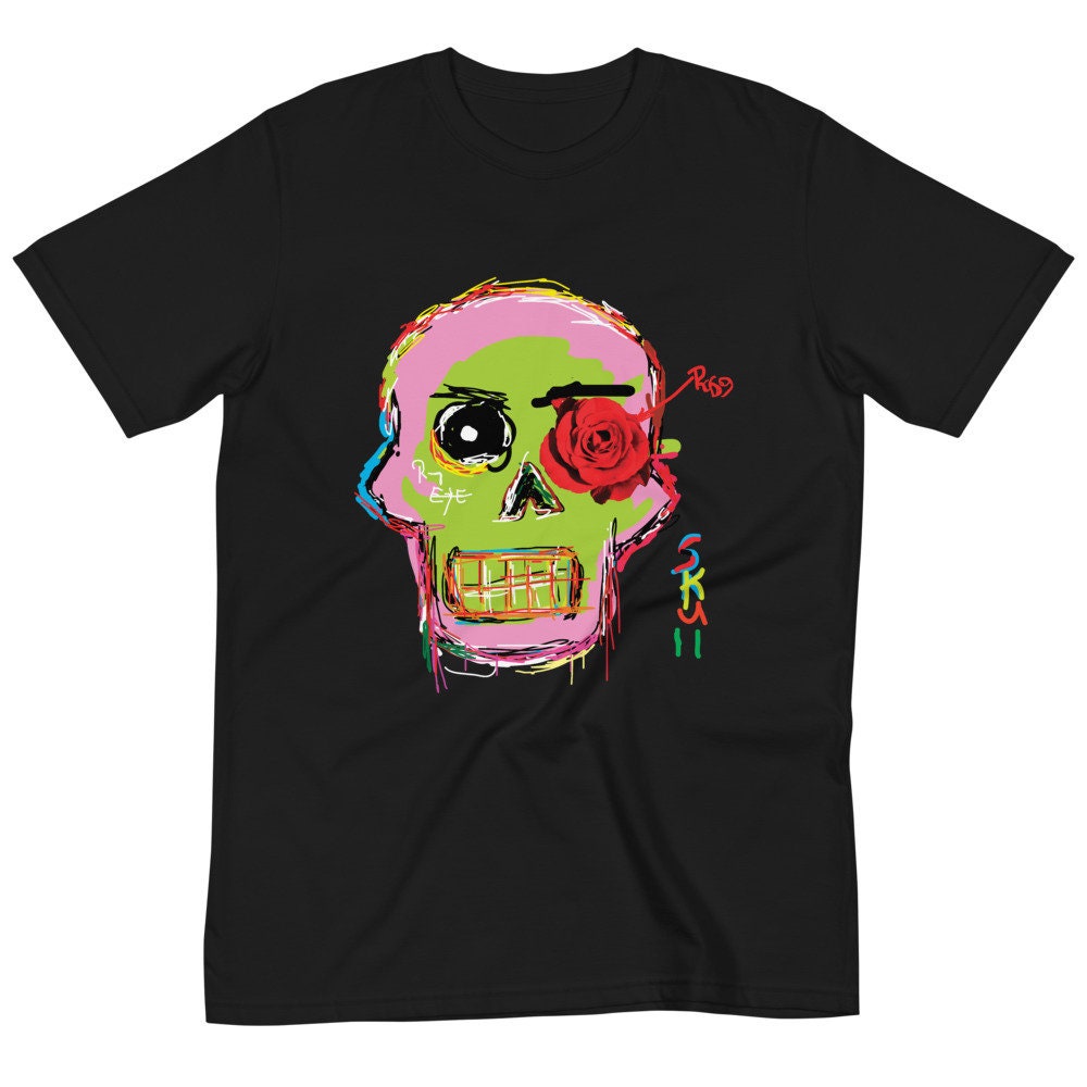 Skull Rose Gothic T shirt Rose Skull Goth T shirt Grunge Punk Grateful Dead T shirt Gothic Skull T Shirt Basquiat Skull T shirt Graphic Tee – Cozy Vibes · Top Pick For Any Outfit