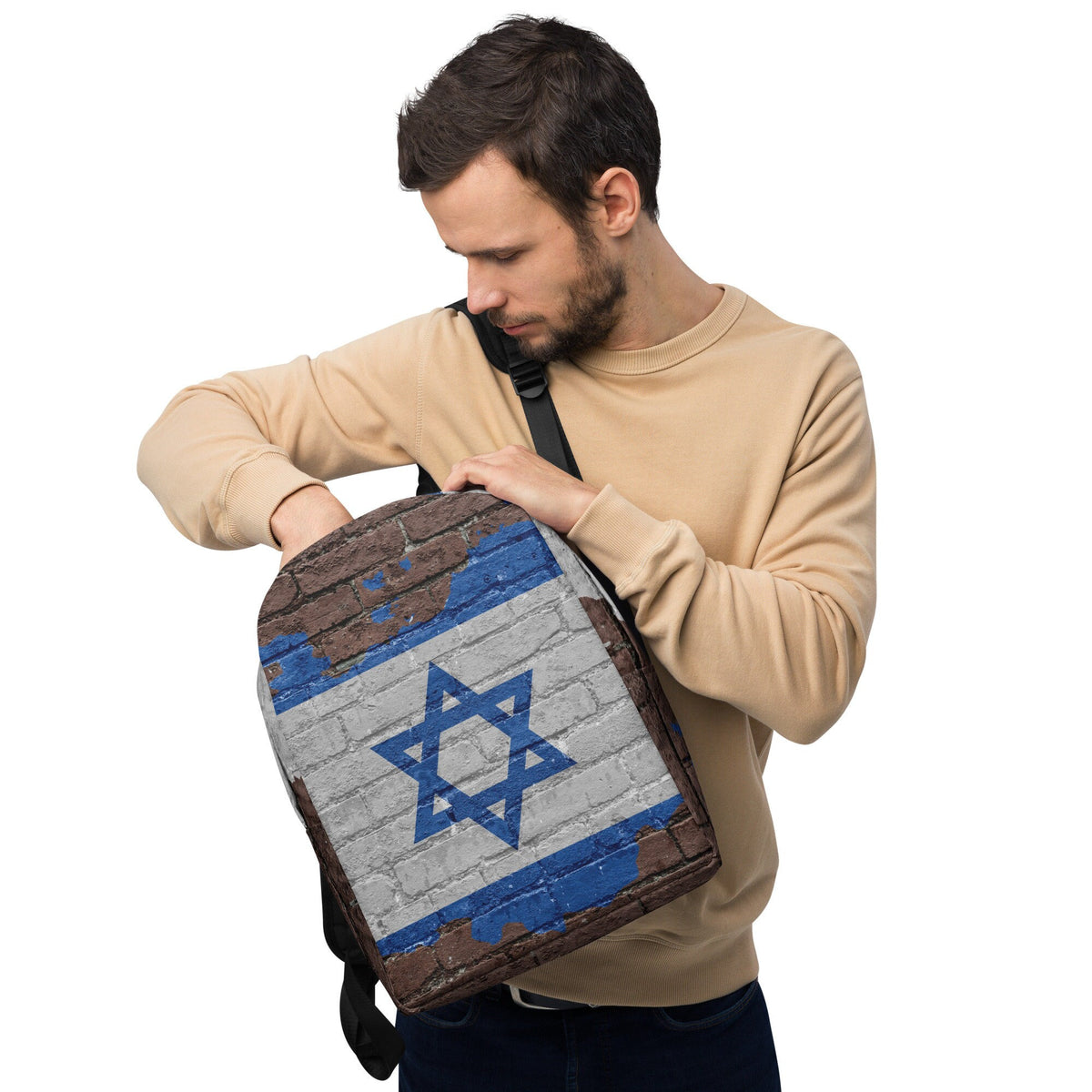 Star of David Israeli backpack State of Israel backpack Jewish Gift Chanukah gift Hanukkah gift Hebrew Gift Graphic Tee – Aesthetic Look · Top Pick For Any Outfit