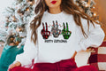 Skeleton Christmas SweatshirtChristmas Family ShirtChristmas GiftHoliday GiftChristmas Family Matching ShirtSkeleton Peacer Sweatshirt Sweatshirt – Bold Style · High-Quality Print