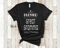Blessed Great Gramma Grandma Tshirt Special Grandmother Gift Idea for Mother39s Day Birthday Christmas or Pregnancy Reveal Announcement Graphic Tee – Easygoing Wear · High-Quality Print