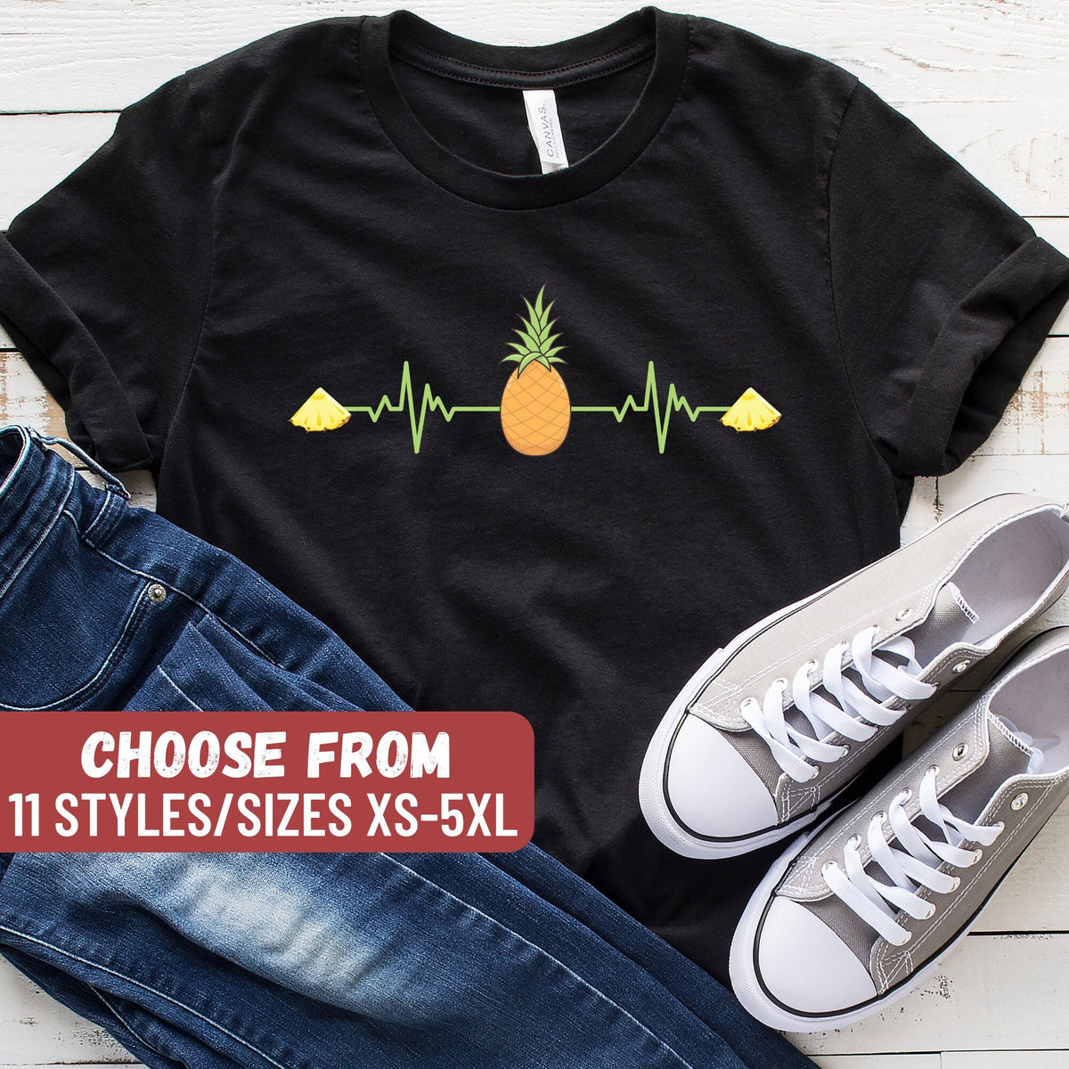 Pineapple Shirt Pineapple Lover Pineapple Tee Pineapple Gifts Pineapple Top Funny Pineapple Shirt Pineapple Heartbeat TShirt Graphic Tee – Bold Style · Must-Have Style