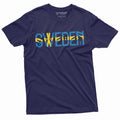 Men39s Sweden T shirt Konungariket Sverige Patriotic Country Nordic Norse Viking Heritage Country Flag coat of arms tee Graphic Tee – Easygoing Wear · High-Quality Print