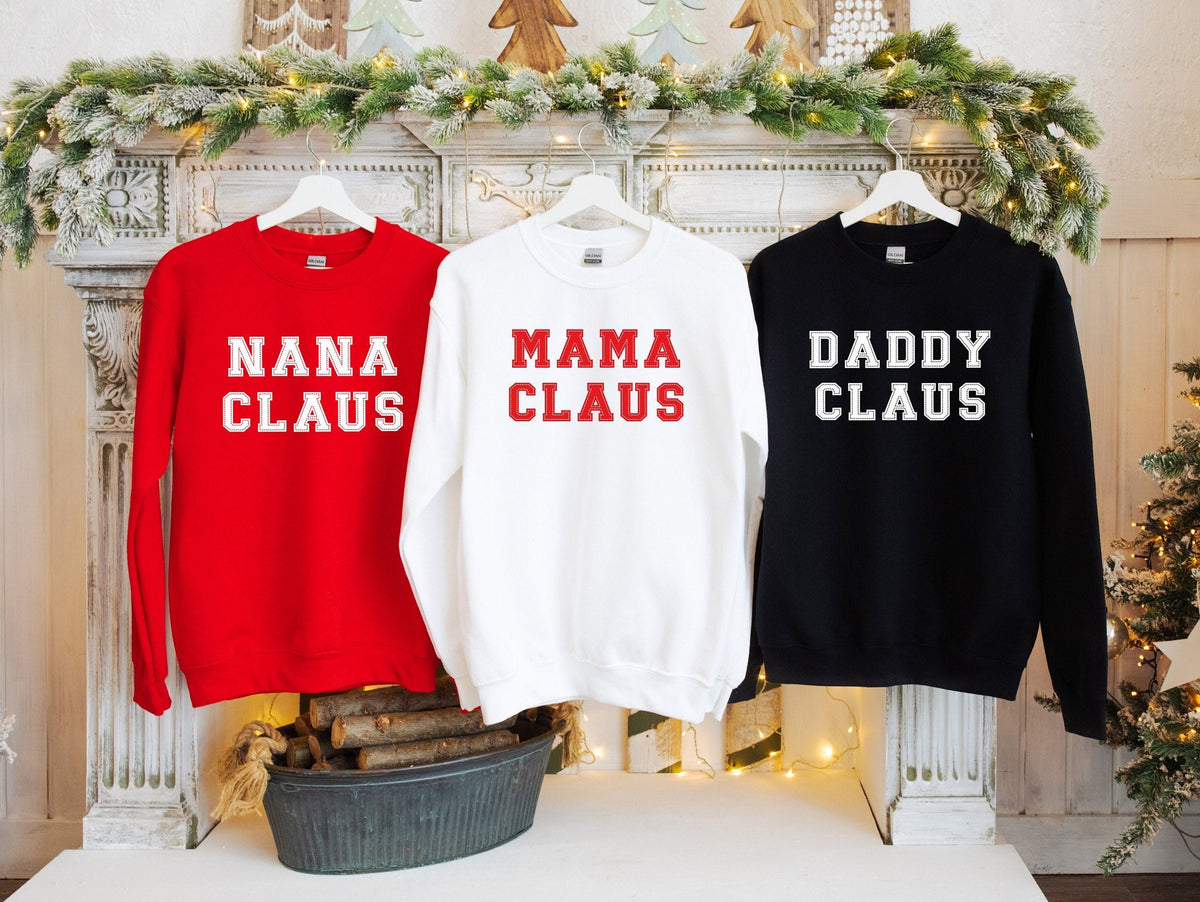 Personalized Family Christmas Sweatshirts Matching Family Christmas Shirts Personalised Christmas Sweaters Kids And Adults Sweatshirt – Premium Graphic · Must-Have Style