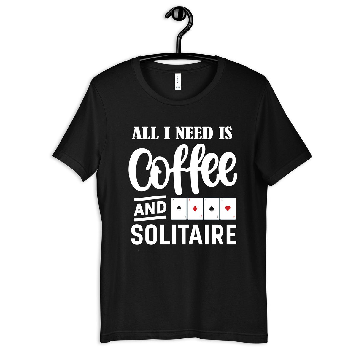 Coffee and Solitaire Shirt Funny Solitaire TShirt Hoodie Long Sleeve Sweatshirt Tank Top Hoodie – Soft Feel · Top Pick For Any Outfit