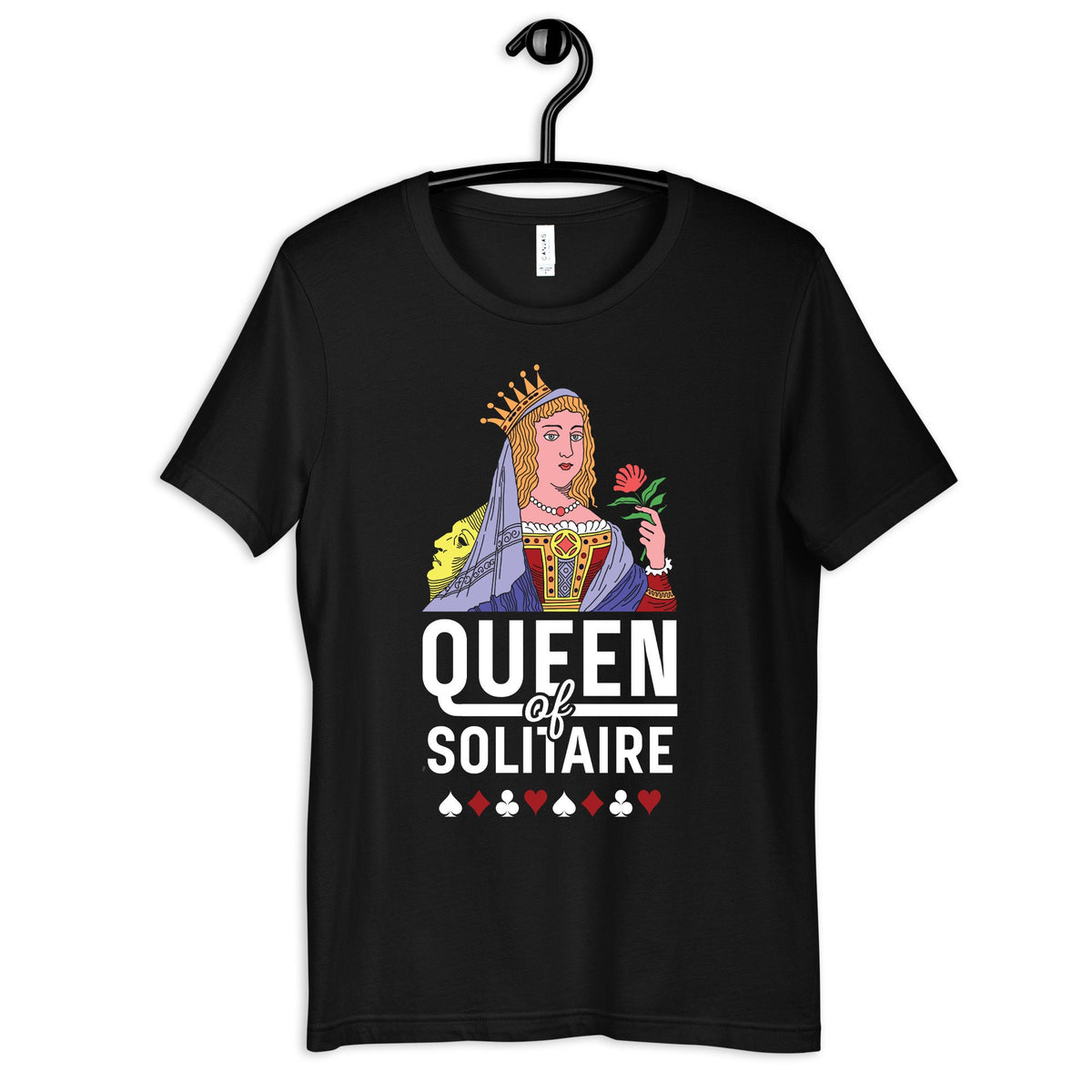 Queen of Solitaire Shirt Funny Solitaire TShirt Hoodie Long Sleeve Sweatshirt Tank Top Hoodie – Soft Feel · Great Gift For Fans