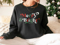 Retro Christmas Sweatshirt Merry And Bright Christmas Sweatshirt Retro Christmas Sweater Womens Christmas Sweatshirt Sweatshirt – Cozy Vibes · Top Pick For Any Outfit