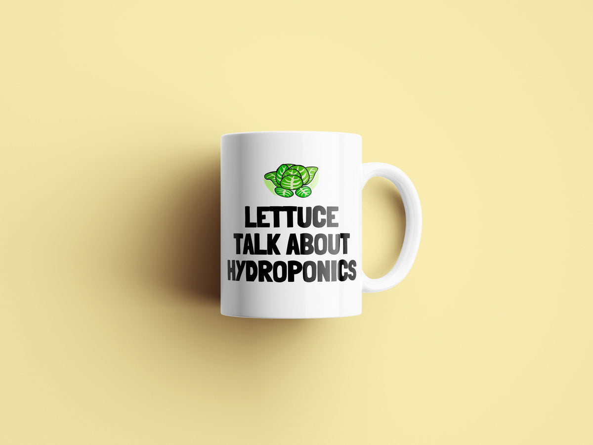Funny Hydroponics Mug Hydroponic Gardener Gift Lettuce Talk About Hydroponics Graphic Tee – Warm & Stylish · Great Gift For Fans