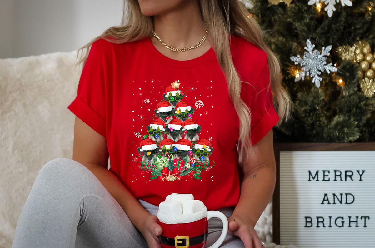 Schnauzer Dog Gifts Xmas Christmas Mens Womens Kids TShirt Tee TShirt Tree Santa Lover Graphic Tee – Aesthetic Look · High-Quality Print