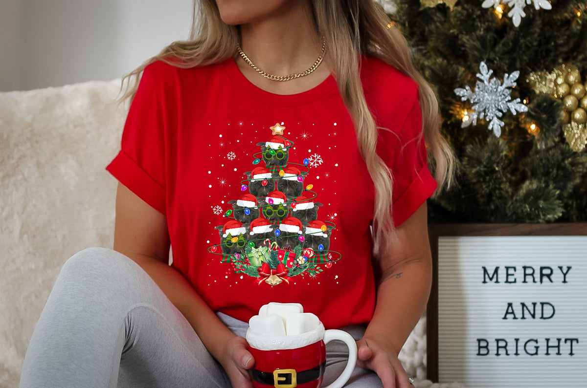 Staffordshire Bull Terrier Dog Gifts Xmas Christmas Mens Womens Kids TShirt Tee TShirt Tree Santa Lover Graphic Tee – Aesthetic Look · Must-Have Style
