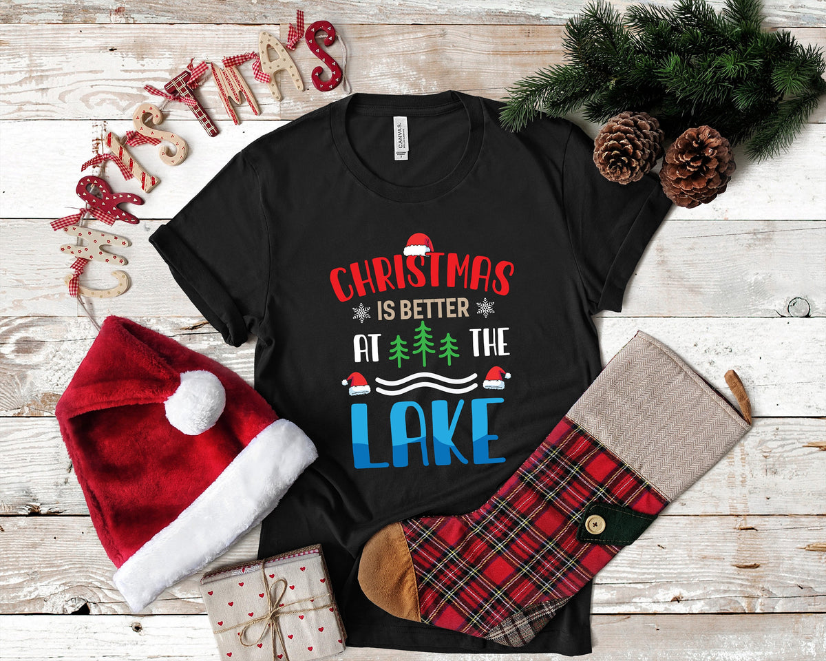 Christmas Lake House Shirt Xmas Lake TShirt Tank Top Hoodie Long Sleeve Sweatshirt Hoodie – Everyday Comfort · Trending Graphic Apparel