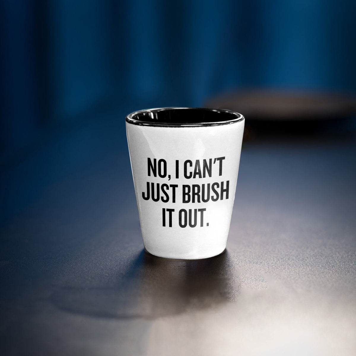 Dog Groomer Gift Dog Groomer Shot Glass Funny Dog Grooming Present I Can39t Just Brush It Out Graphic Tee – Easygoing Wear · High-Quality Print