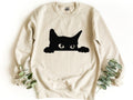 Black Cat Sweatshirt Hoodie Cat Lover Gift Christmas Gift Hoodie – Aesthetic Look · Great Gift For Fans