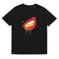 Trill Lips Gold Grills Red Lips Gangsta Grills Gold Teeth Bad Girl Gangsta Girl Unisex organic cotton t shirt Graphic Tee – Bold Style · Great Gift For Fans
