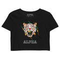 Leopard Organic Crop Top Graphic Tee – Warm & Stylish · Perfect For Daily Wear