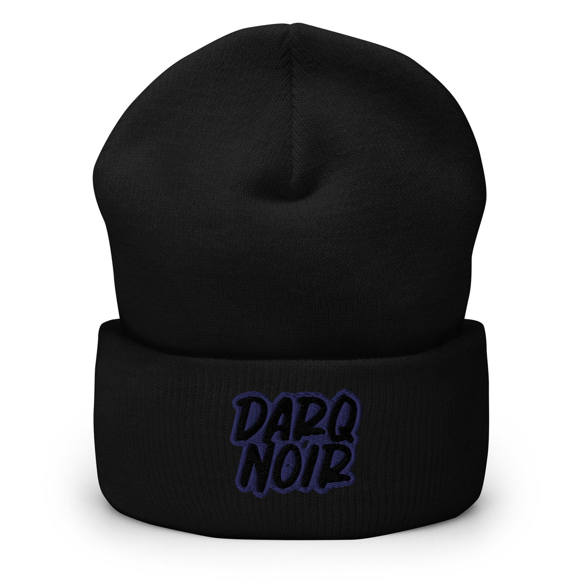Darq Noir Dark Black Noir Noir NoirCuffed Beanie Graphic Tee – Easygoing Wear · High-Quality Print