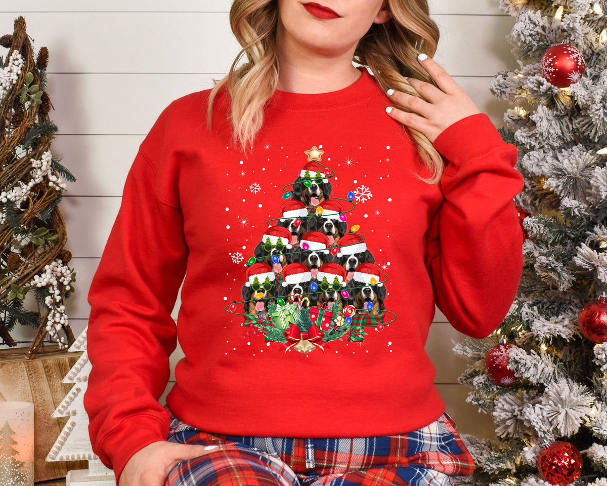 Bernese Mountain Dog Gifts Xmas Christmas Adult Kids Sweatshirt Jumper Tree Santa Lover Sweater Sweatshirt – Everyday Comfort · Must-Have Style