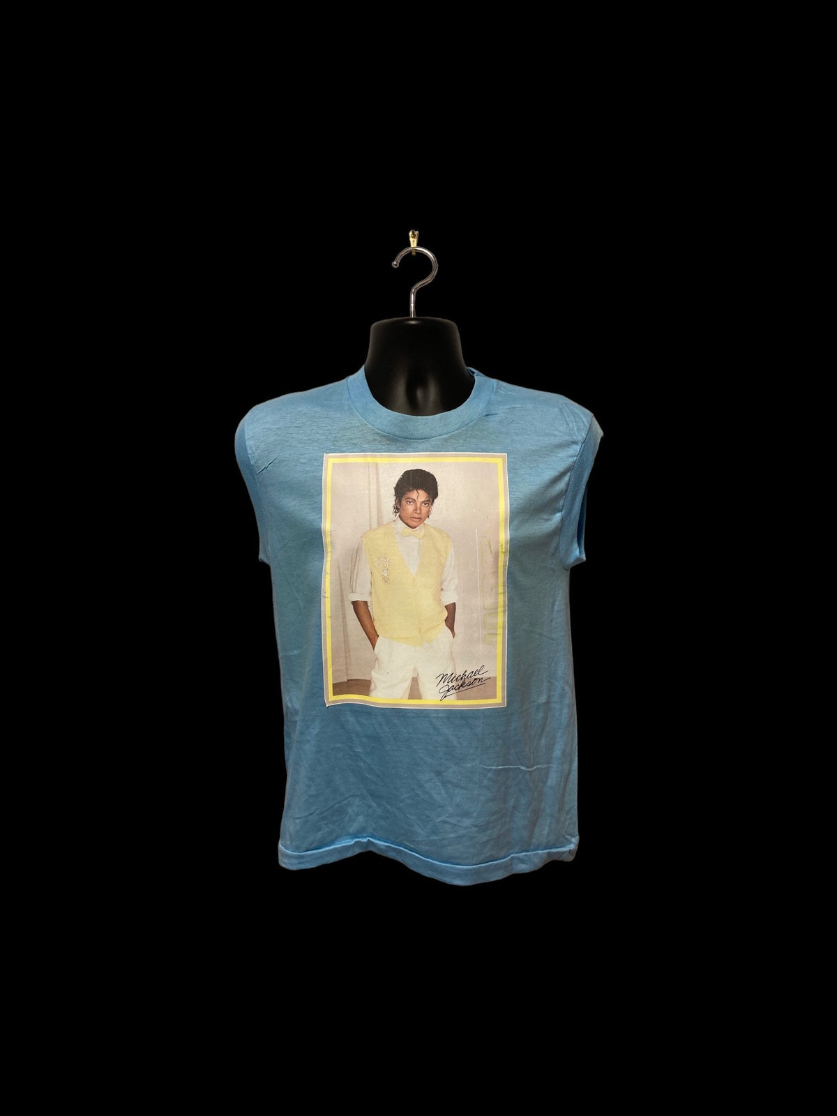 Vintage original 1980s Michael Jackson decal sleeveless cutoff t shirt deadstock E221 Graphic Tee – Cozy Vibes · Trending Graphic Apparel