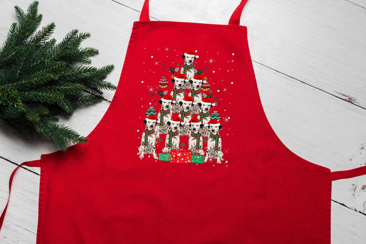 Baking Apron Dalmation Dog Christmas Cooking Apron Unique Xmas Gift Idea BBQ Kitchen Apron For Women And Men Holiday Season Graphic Tee – Feel-Good Design · Trending Graphic Apparel