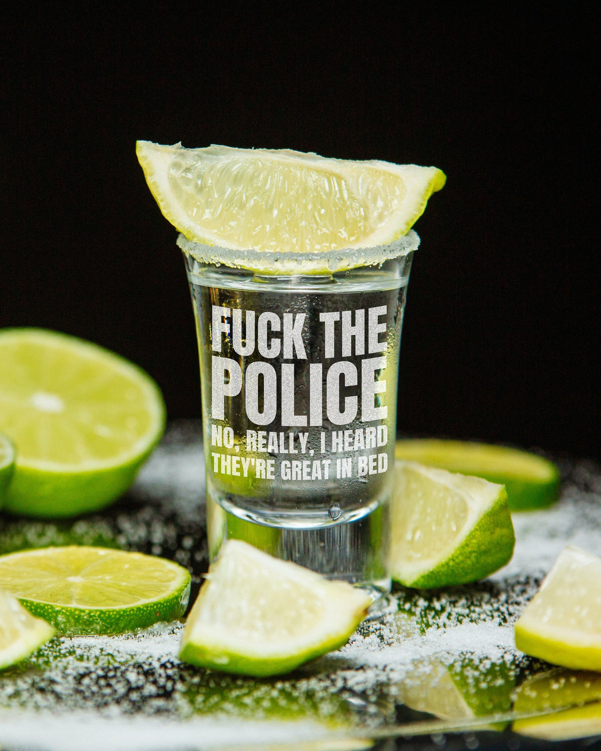Funny Police Officer Gift Funny Cop Shot Glass Policeman Present I Heard They39re Great In Bed Graphic Tee – Premium Graphic · Trending Graphic Apparel